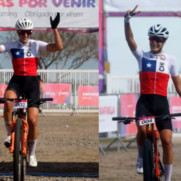 Catalina Vidaurre y Florencia Monsálvez le dan a Chile un 1-2 histórico en el XCO